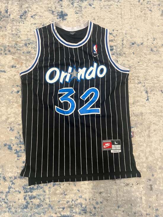 Nike Other - Nike Shaquille O'Neal Orlando Magic Jersey Size L Pinstripe